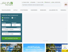 Tablet Screenshot of jahnreisen.de